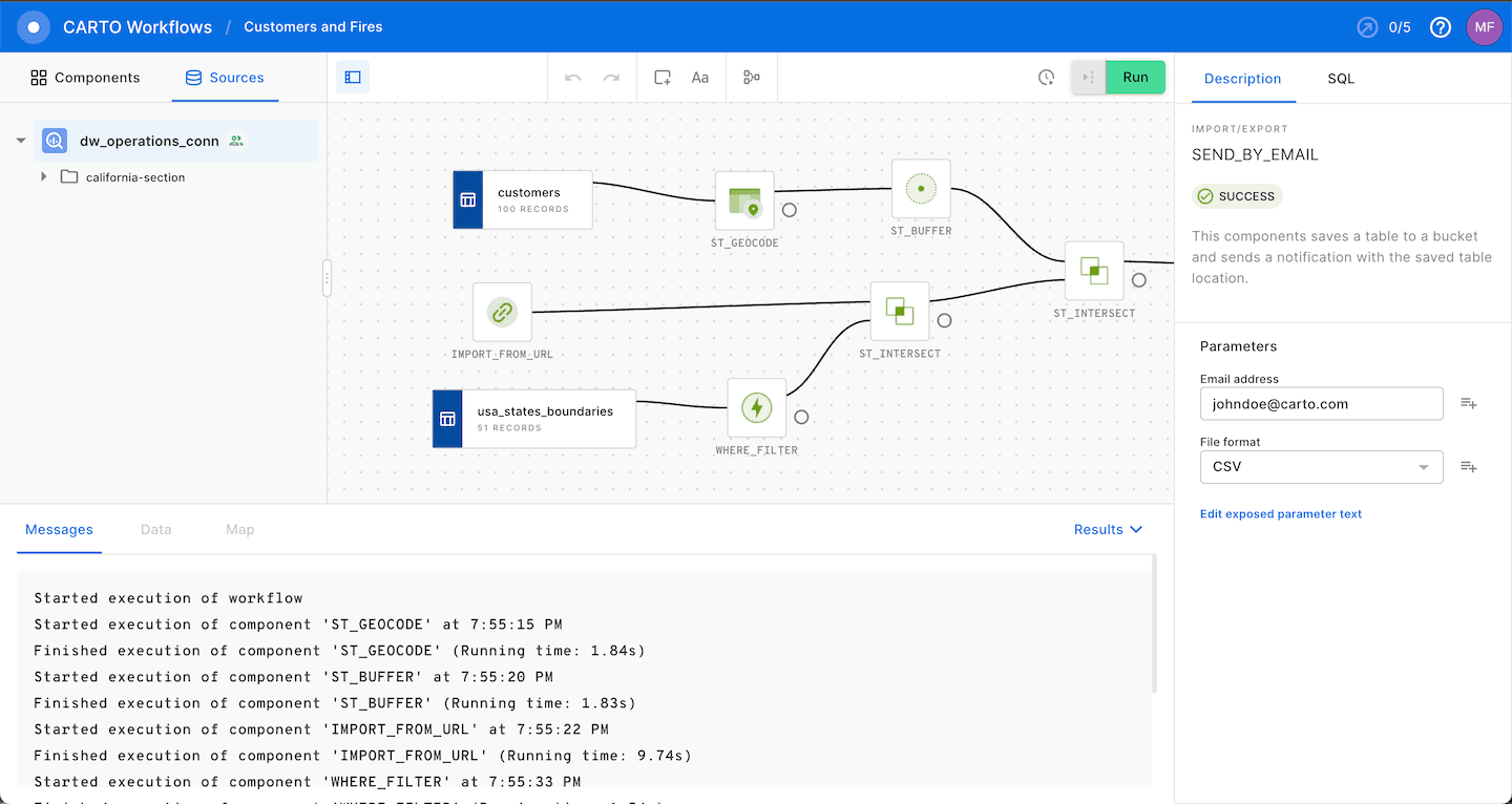 Improving Carto's end-user experience with React Flow Pro examples screenshot